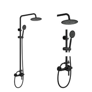 outdoor shower fixture, jetty outdoor shower fixture, matte black