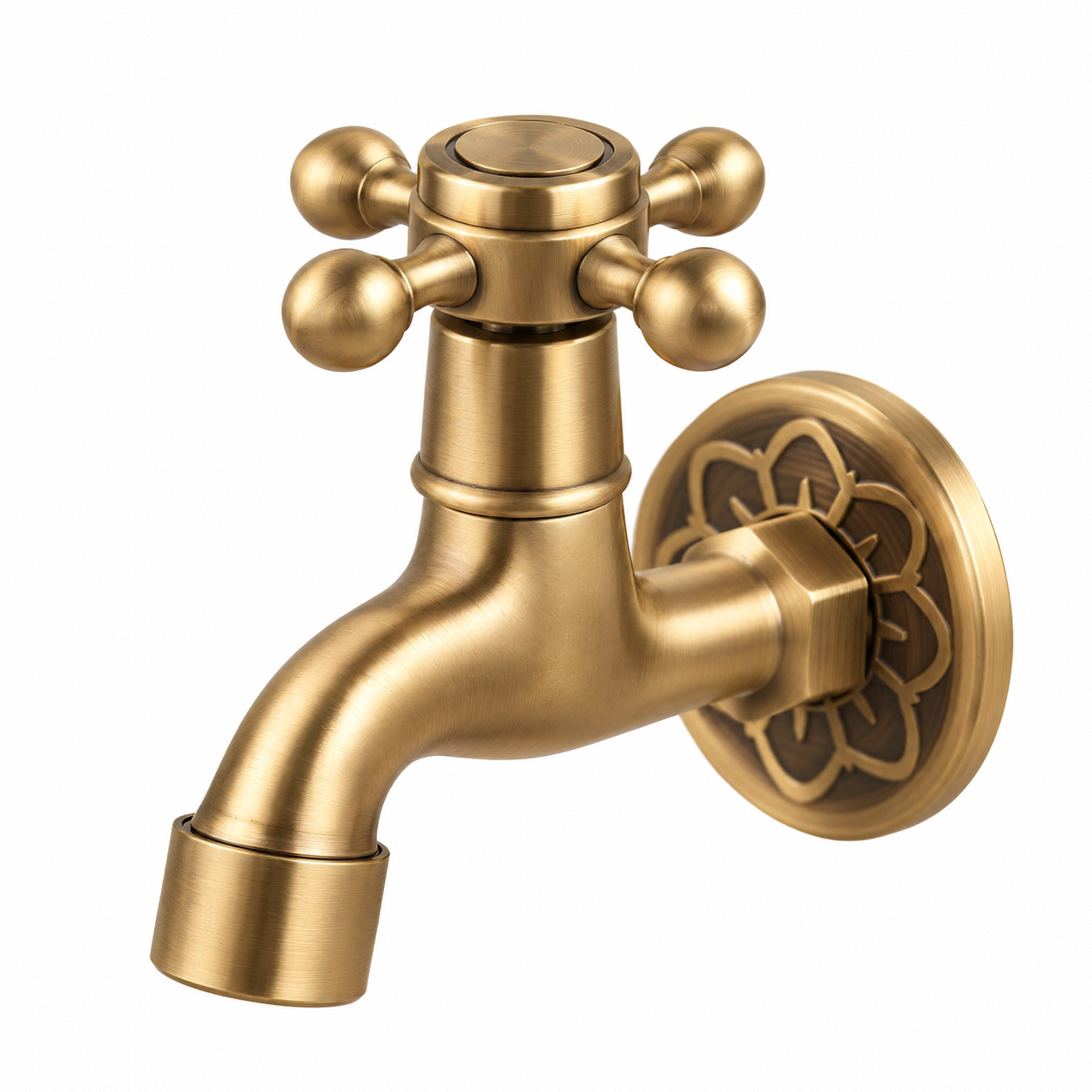 Premium Antique Brass Hose Bib
